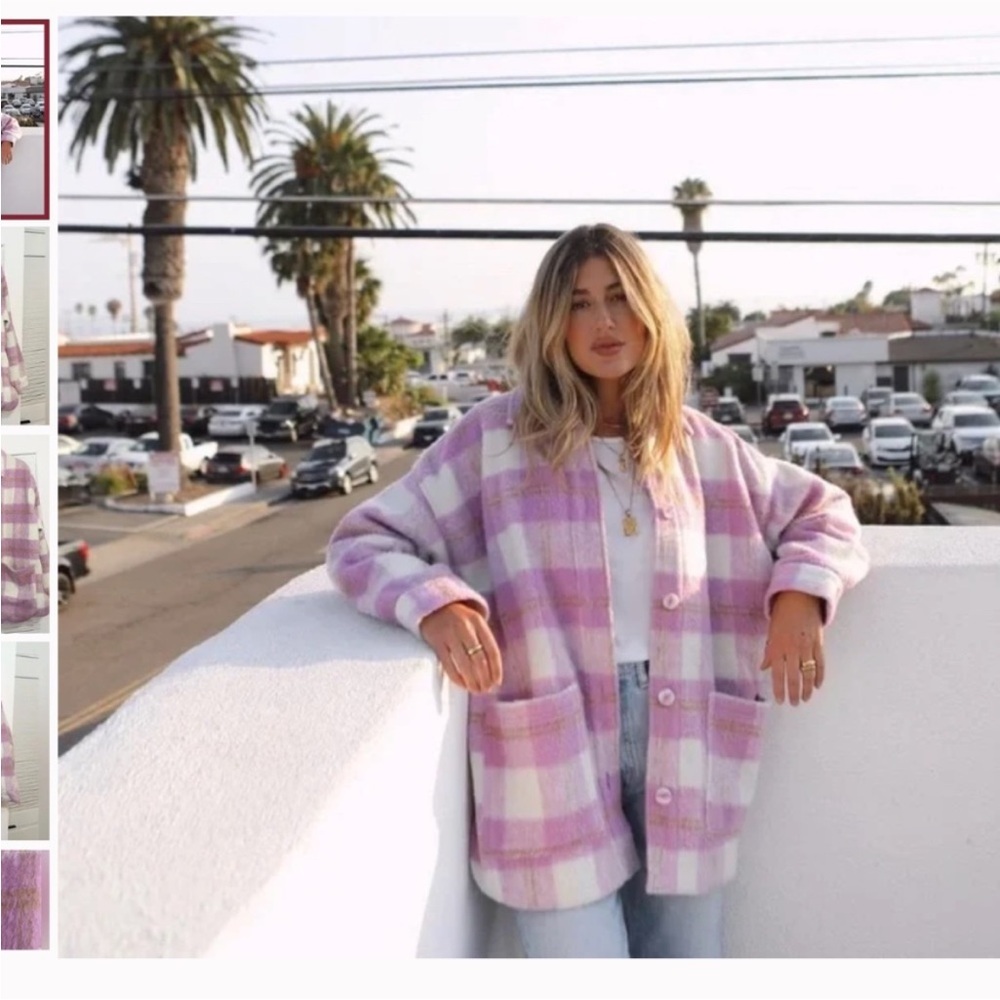 LSPACE purple seaside shacket